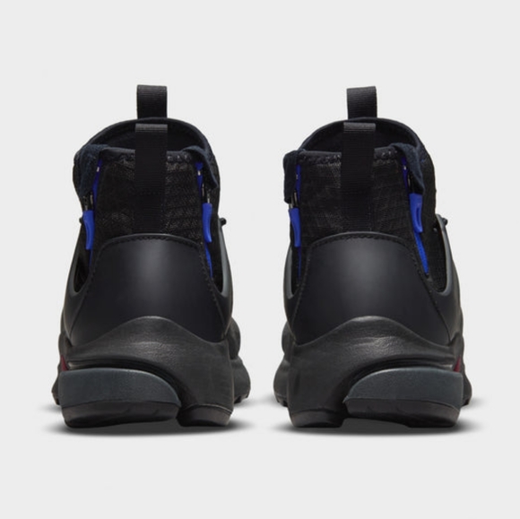 Mens Nike Air Presto Mid Utility Sneakers Black Blue Brand New - Picture 3 of 8